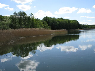 The 24 km² Schaalsee is a lake on the border between Schleswig-Holstein and Mecklenburg-Western Pomerania in Germany.