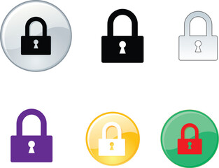 set of locks icon