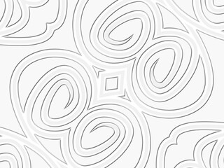 Beautiful red  line art batik ethnic dayak aztec pattern gradient Background	