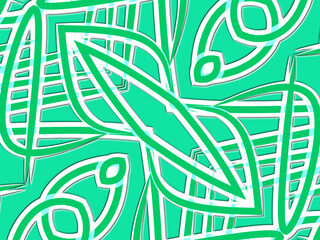 Beautiful red  line art batik ethnic dayak aztec pattern gradient Background	