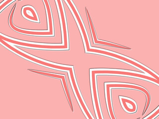 Beautiful red  line art batik ethnic dayak aztec pattern gradient Background	