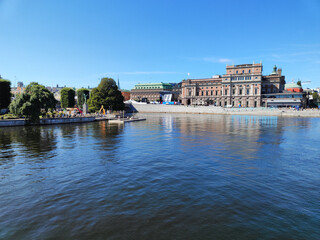 Stockholm, Sweden, in bright summer day