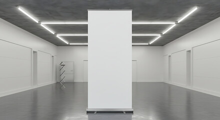 Fototapeta premium Empty Exhibition Hall Banner