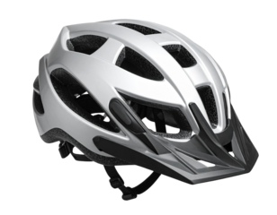 Top-Down Perspective of Stylish Bicycle Helmet with Open Straps and Air Vents, isolated on transparent background