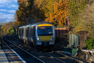 British Rail Great British railways passenger commuter suburban rural railway line West Midlands England UK