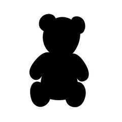Teddy bear silhouette a timeless symbol of comfort and nostalgic affection