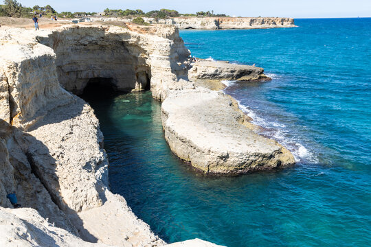 faraglioni di Sant' Andrea in Salento Italy