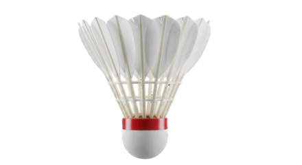 Badminton shuttlecock for sports or recreation isolated PNG with Transparent Background
