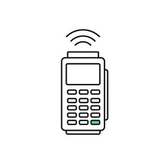 Modern wireless payment terminal for secure contactless transactions.