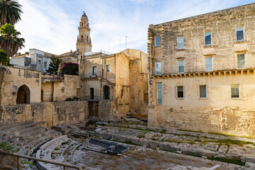 Fototapeta premium historic center of Lecce Italy
