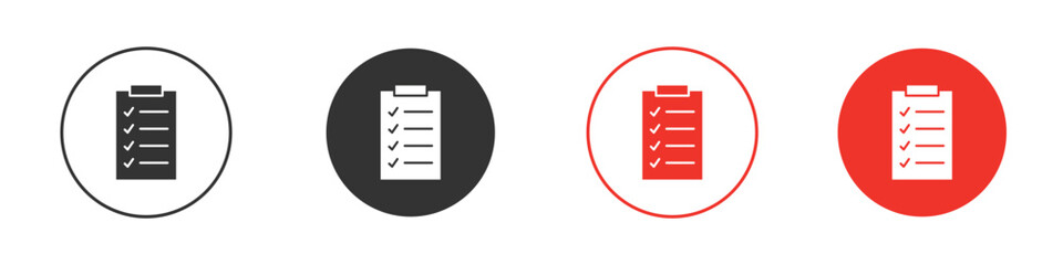 Clipboard icon silhouette. editable vector template