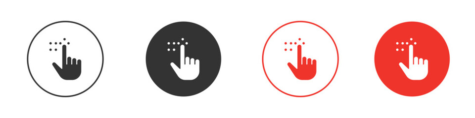 Braille icon silhouette. editable vector template