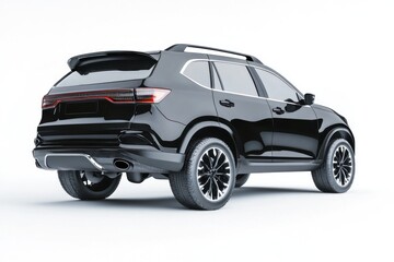 Black suv car transportation automobile.