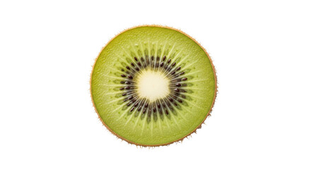 Kiwi fruit slice isolated PNG with Transparent Background