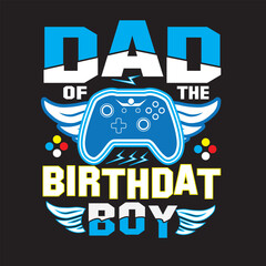 Dad of the birthday boy T shirt design