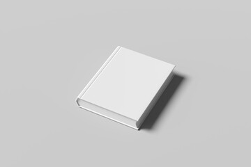 Blank book mockup. Set of book template in different views isolated on white background