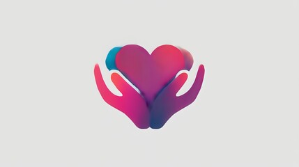 A heart embraced by hands represents love, empathy, and emotional support. This logo is perfect for a charity or therapeutic service focused on kindness and psychological comfort