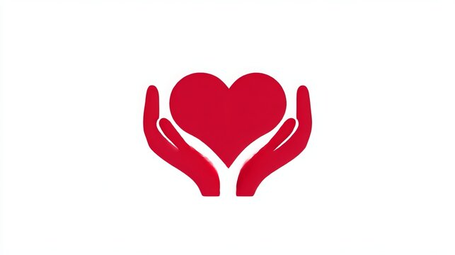 A heart embraced by hands represents love, empathy, and emotional support. This logo is perfect for a charity or therapeutic service focused on kindness and psychological comfort - Powered by Adobe