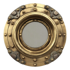 Vintage brass porthole window 