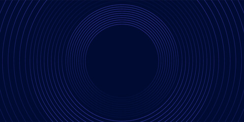 abstract dark blue background with circles. Vector Eps10