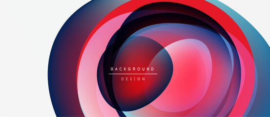 Abstract concentric circles, vibrant colors, modern design. Text reads background design within central swirl. Minimalist aesthetic.