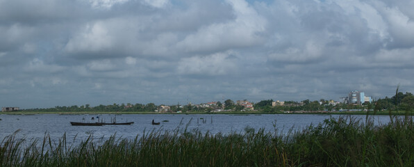 Porto-Novo, Benin - November 2, 2023 : beautiful view of the River Ouémé © James Nature Pics