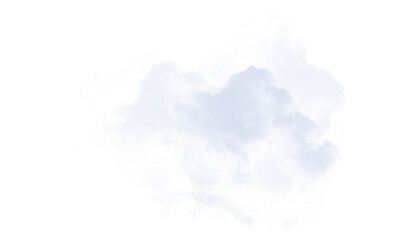 Abstract Light Gray Cloud PNG Shape on Transparent Background