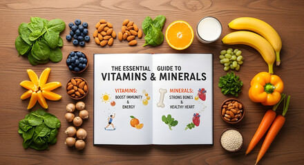 Essential Guide to Vitamins & Minerals Boosting Immunity, Energy, and Bone Health with Natural Foods