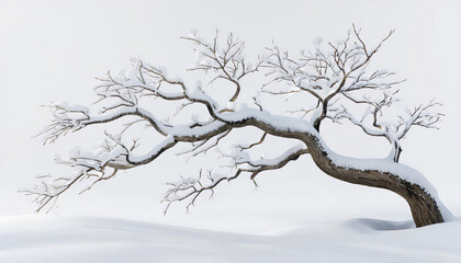 A narrative nature shoot during the cold season, with an emphasis on botanical elements. An isolated winter composition for a themed holiday or nature setting.