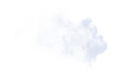 Abstract Light Gray Cloud PNG Shape on Transparent Background