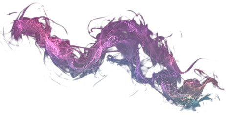 colorful smoke png with soft light and smooth swirl effect