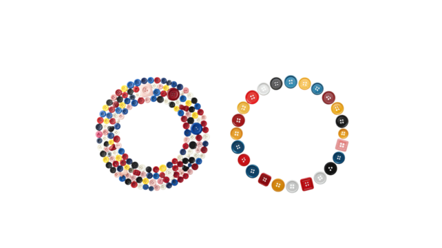 clothes buttons arranged in a circle png