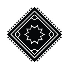 Arab Colorful Mat Design Decorative Vector