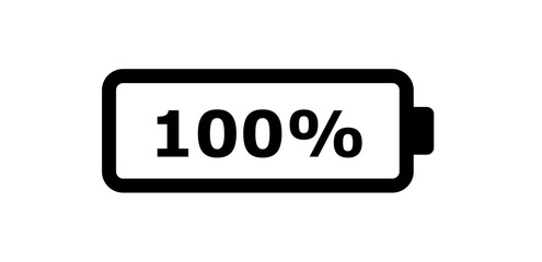 Battery icon with Full Indicator