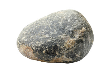 Rough textured grey and brown stone isolated on transparent background. Stone isolated on white background.