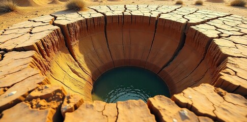 Giant Sinkhole Reveals Parched Earth Droughts Destructive Impact on Arid Land