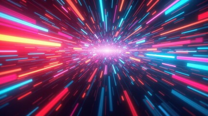 Abstract light speed motion background