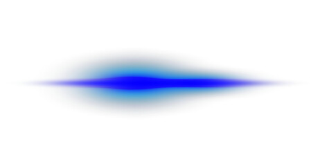 Deep Blue Horizontal Light Streak with Soft Glowing Edges