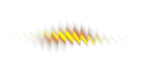 Geometric Yellow Orange Light Bars Transparent Background