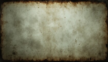 Vintage distressed old photo light leaks, film grain, dust and scratches transparent texture overlay with vignette border. Dirty grunge analog 8k widescreen retro effect background with copy space. 