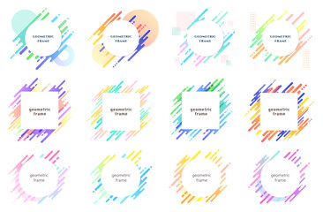 モダンなジオメトリックフレームコレクション