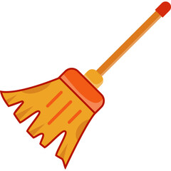 Yellow Cleaning Broom