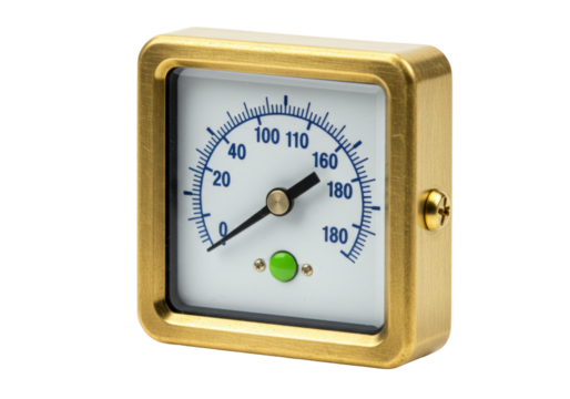 Isolated gauge instrument, industrial monitoring hardware for machinery testing, zero reading