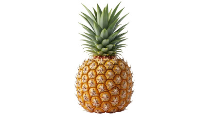 Fototapeta premium Isolated pineapple fruit, fresh tropical fruit for healthy eating and gourmet food market
