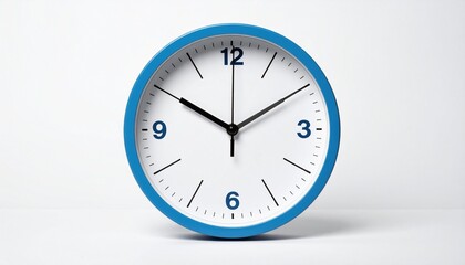 clock on a white background