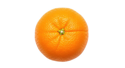 Isolated fresh orange on seamless surface ready for packaging and branding design usage
