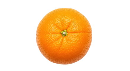 Isolated fresh orange on seamless surface ready for packaging and branding design usage