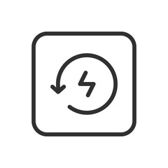 Flash Icon &ndash; Modern, Simple Flat Vector Illustration for Website or Mobile App
