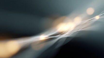 An abstract concept of machine learning, with data flowing into a complex neural network.