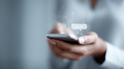 A person talking to a helpful AI chatbot on their smartphone interface.